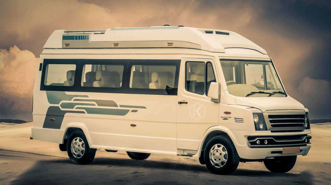Tempo Traveller 9+1 AC (Maharaja Seats)